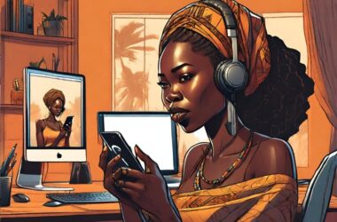 Cam model using smartphone as a remote control for webcam recording