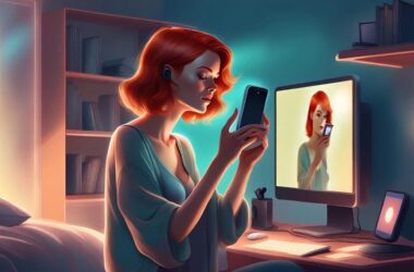 Cam model using smartphone to control webcam stream