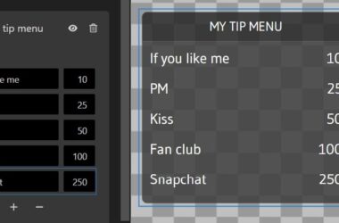 Tip menu