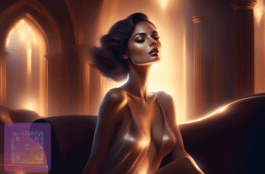 Cam model adding QR code overlay to her live stream